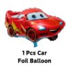 red car foil for car theme