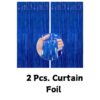 blue curtain foil for mickey mouse theme