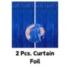 blue curtain for spiderman theme