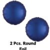 blue round foil for doll theme