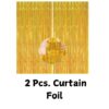 golden curtain foil for paw petrol theme