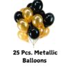 golden and black metallic balloons for paw petrol theme