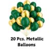 green and golden metallic balloons for corporate theme