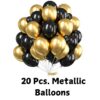 metallic balloons for boyfriend theme