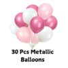 metallic balloons for girls theme