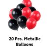 metallic balloons for husband theme