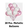 metallic balloons for lovers theme