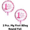 round foil for girls theme