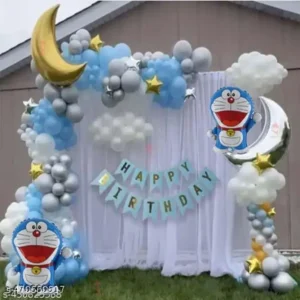 doremon-them-happy-birthday-decoration-set-with-white-net