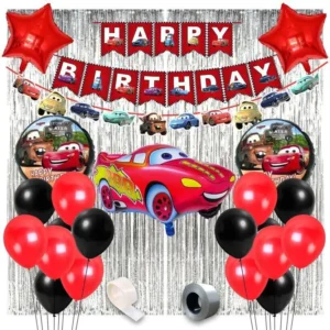 red-car-theme-birthday-decoration-for-birthday.